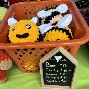 NWOT Unhinged Crochet Handcrafted Crochet Hats, Bats, This & Thats